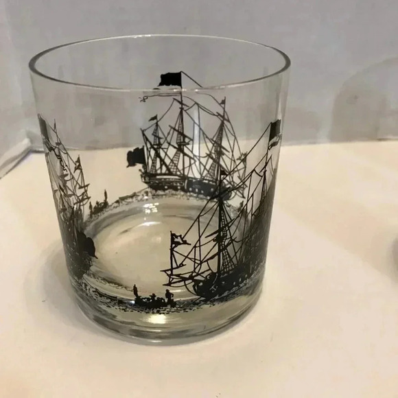 COPENHAGEN Tobacco Ship Logo Glasses Lot Of 3 Rocks Lowball Juice - Picture 3 of 10